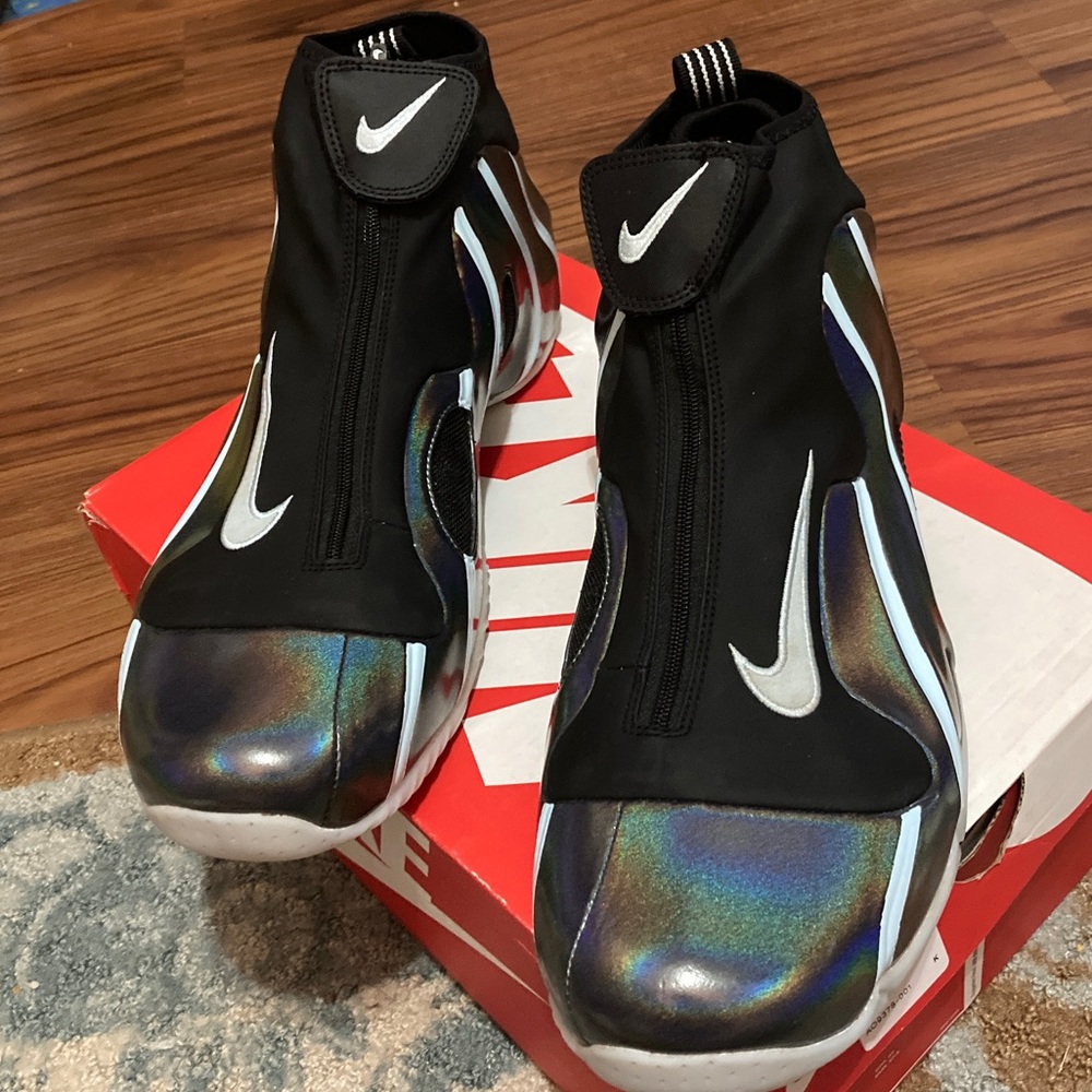 Nike flightposite size 13 black topaz mist